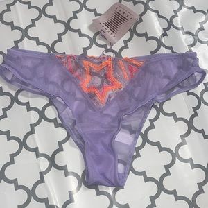 Savage fenty purple sheer underwear